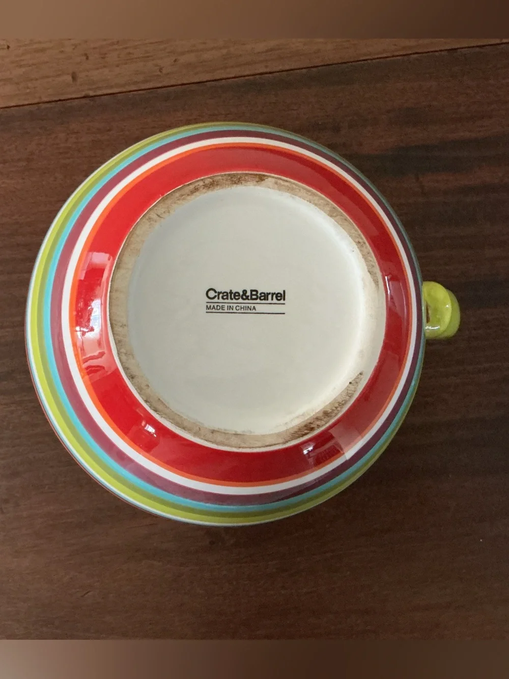 Crate and Barrel Raya Striped 96 oz Pitcher